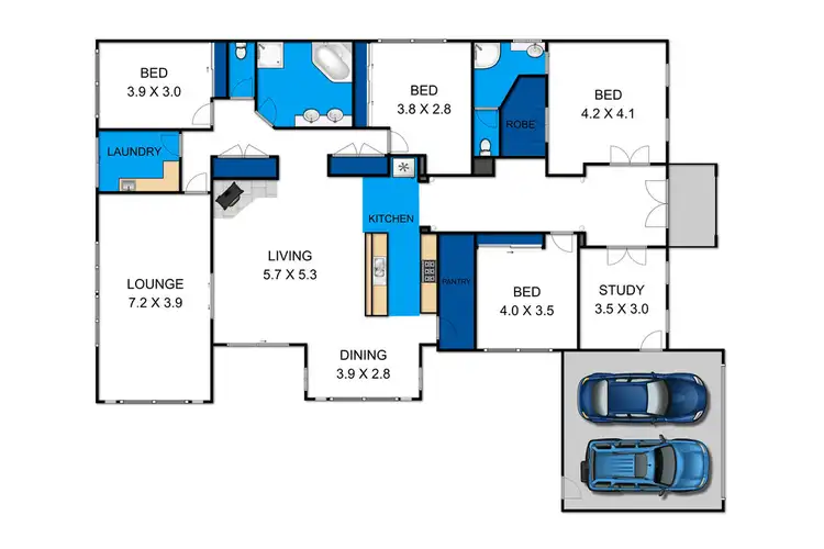Floorplan of Homely house listing, 62 Woodward Street, Wy Yung VIC 3875