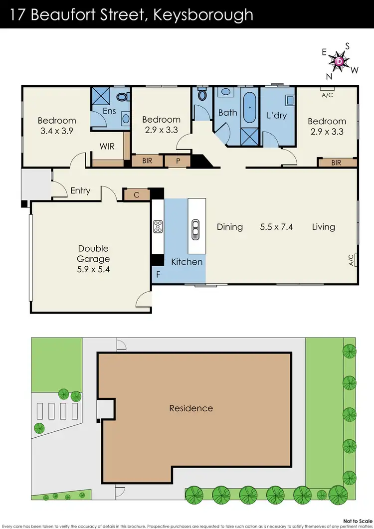 Floorplan of Homely house listing, 17 Beaufort Street, Keysborough VIC 3173