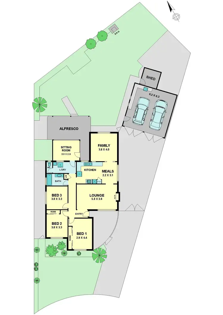 Floorplan of Homely house listing, 16 Charles Street, Hadfield VIC 3046