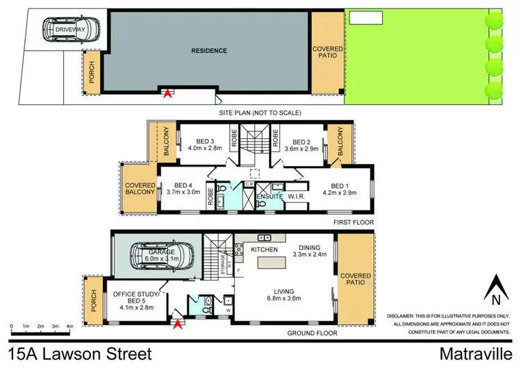 Floorplan of Homely semi-detached listing, 15A Lawson Street, Matraville NSW 2036