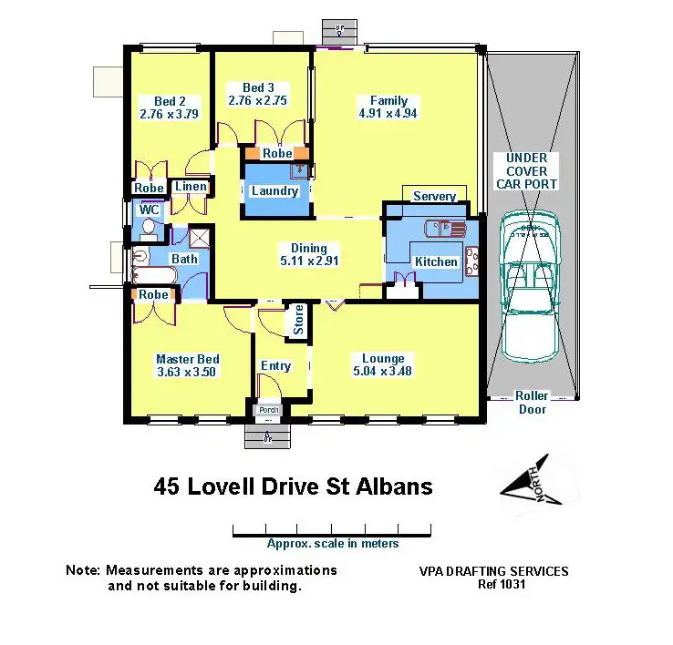 Floorplan of Homely house listing, 45 Lovell Drive, St Albans VIC 3021