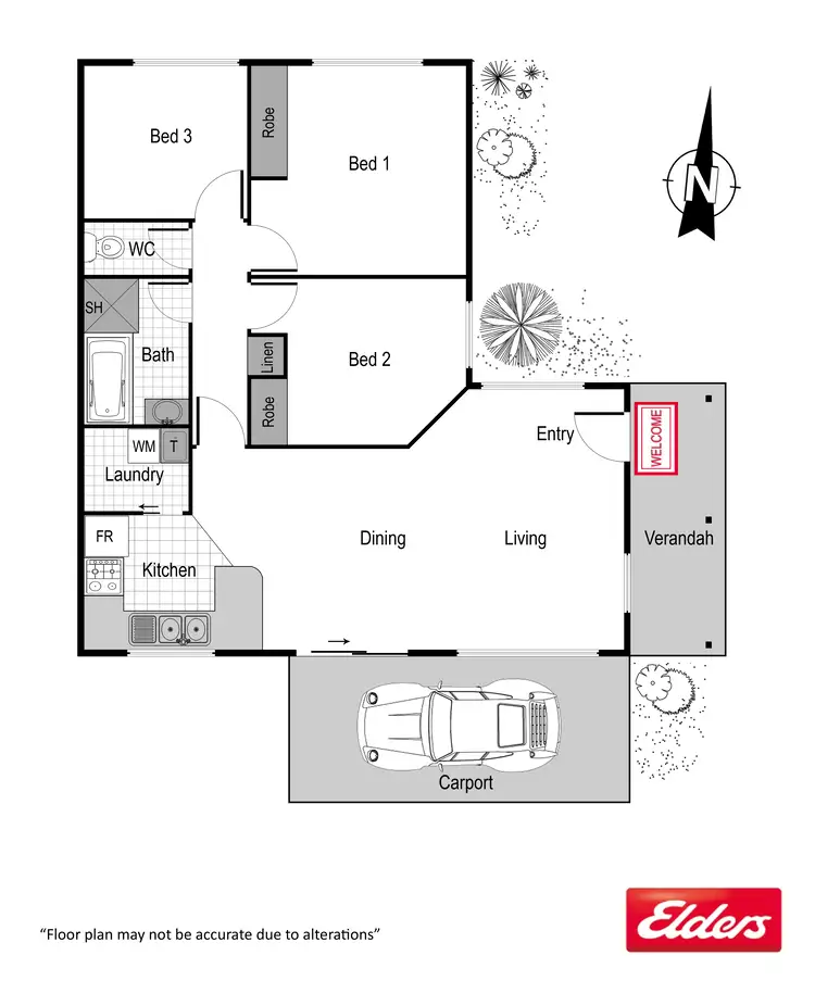 Floorplan of Homely house listing, 1 Corella Place, Ngunnawal ACT 2913