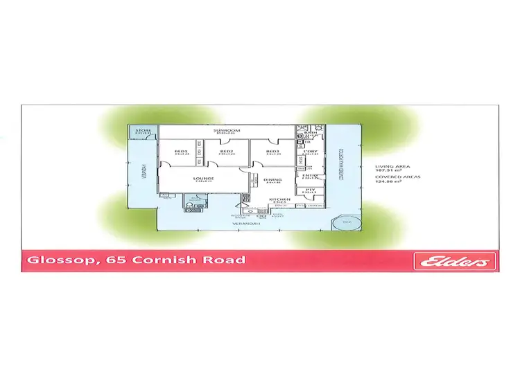 Floorplan of Homely house listing, 65 Cornish Road, Glossop SA 5344