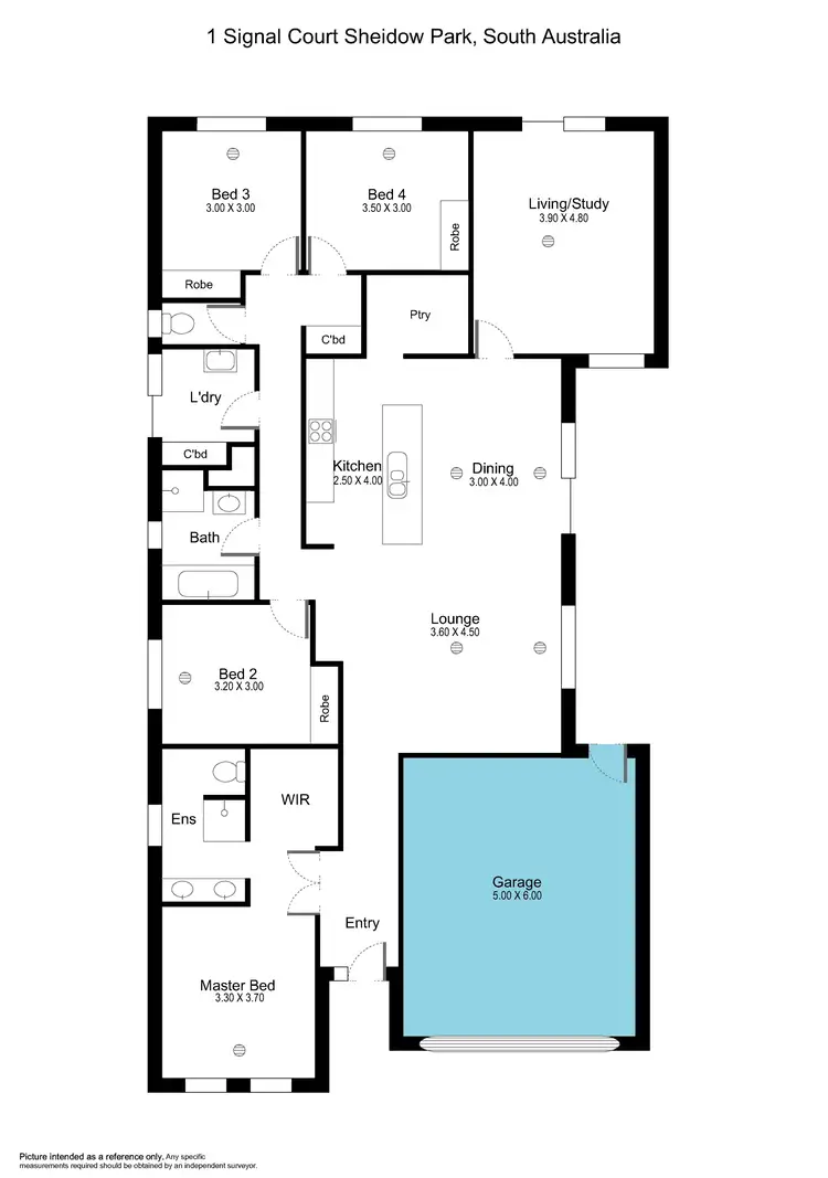 Floorplan of Homely house listing, 1 Signal Court, Sheidow Park SA 5158