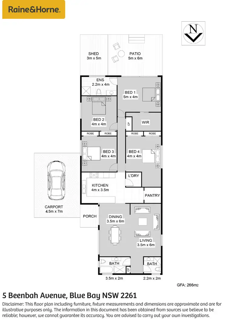 Floorplan of Homely house listing, 5 Beenbah Avenue, Blue Bay NSW 2261