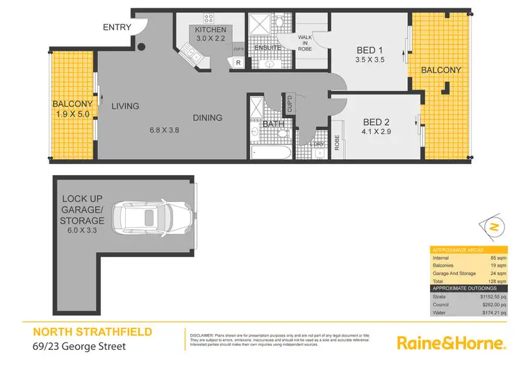 Floorplan of Homely apartment listing, 69/23 George Street, North Strathfield NSW 2137