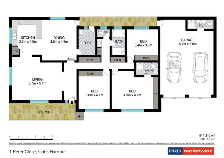 Floorplan of Homely house listing, 1 Peter Close, Coffs Harbour NSW 2450