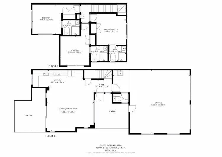 Floorplan of Homely townhouse listing, 10/16 Lara Street, Sunnybank QLD 4109