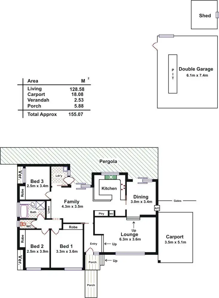 Floorplan of Homely house listing, 39 Bright Terrace, Gawler East SA 5118