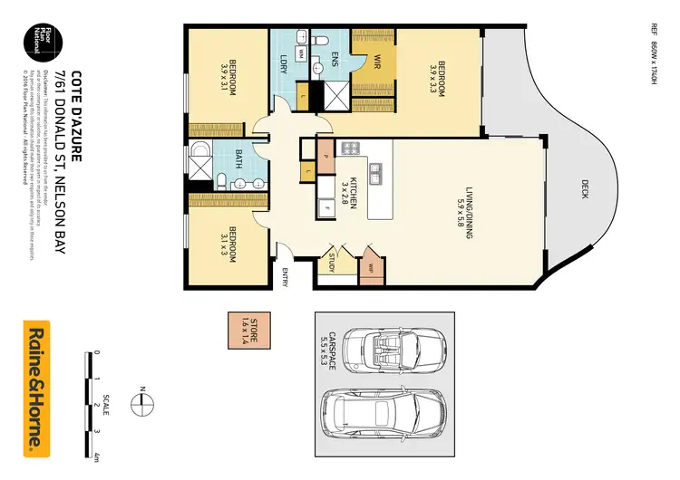 Floorplan of Homely unit listing, 7/61 Donald Street, Nelson Bay NSW 2315