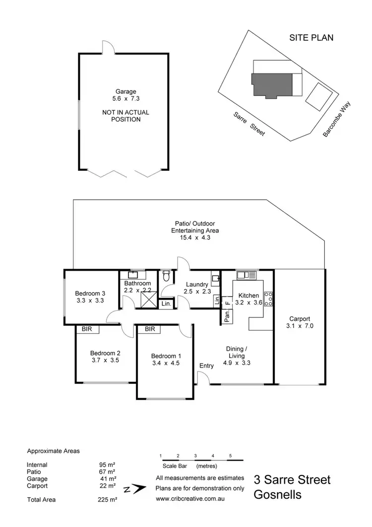 Floorplan of Homely house listing, 3 Sarre Street, Gosnells WA 6110