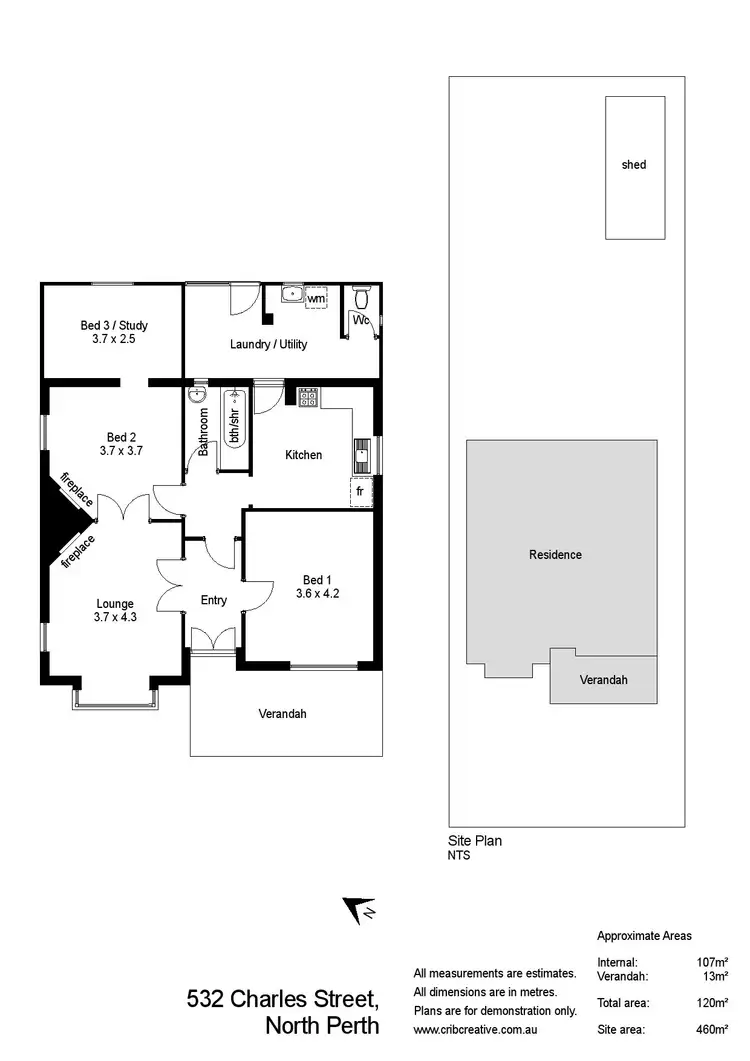 Floorplan of Homely house listing, 532 Charles Street, North Perth WA 6006