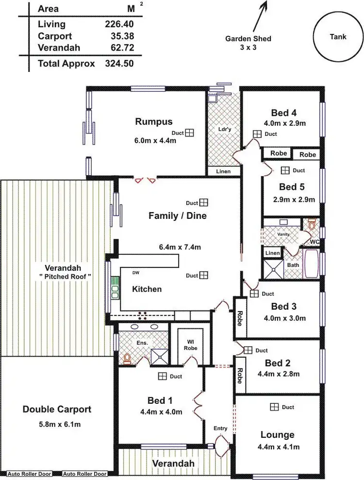 Floorplan of Homely house listing, 7a Peacock Avenue, Gawler East SA 5118
