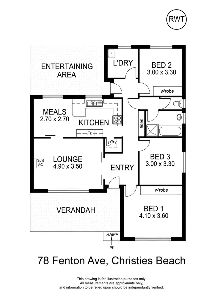 Floorplan of Homely house listing, 78 Fenton Avenue, Christies Beach SA 5165