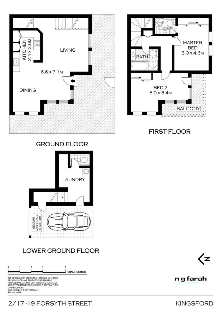 Floorplan of Homely townhouse listing, 2/17-19 Forsyth Street, Kingsford NSW 2032