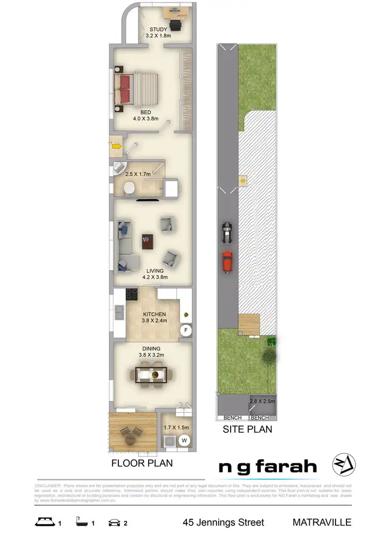Floorplan of Homely house listing, 45 Jennings Street, Matraville NSW 2036