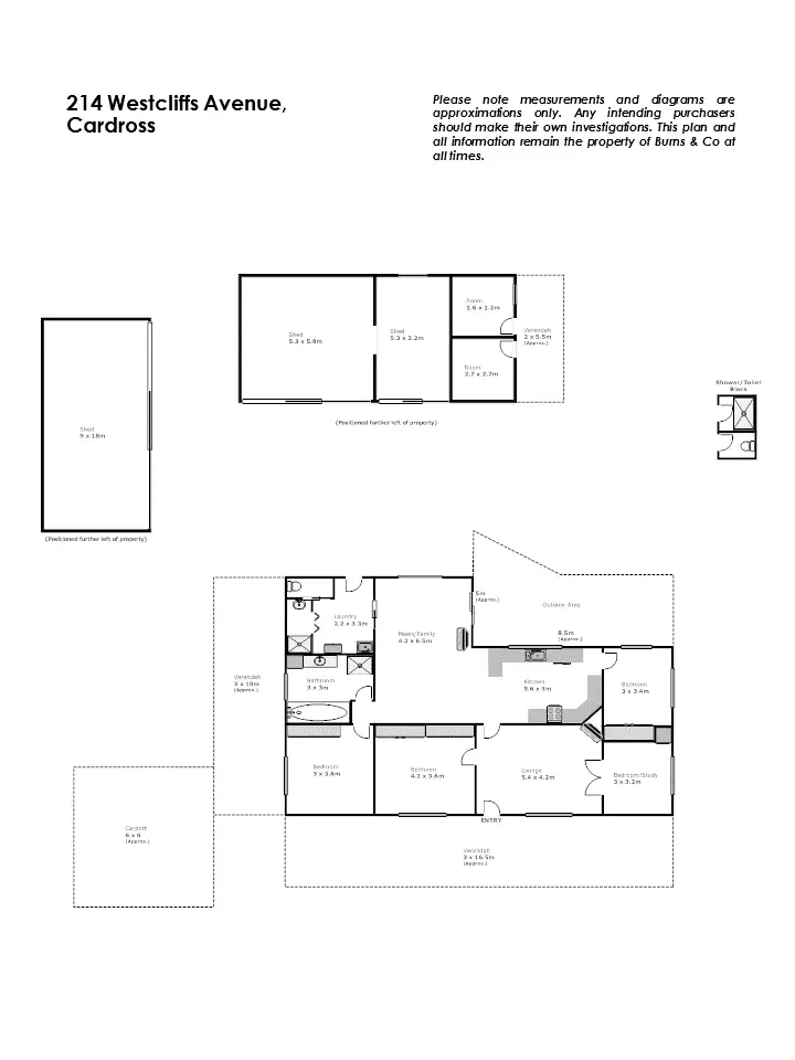 Floorplan of Homely house listing, 214 Westcliffs Avenue, Cardross VIC 3496