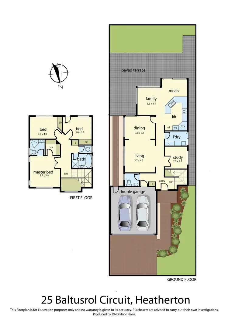 Floorplan of Homely house listing, 25 Baltusrol Circuit, Heatherton VIC 3202