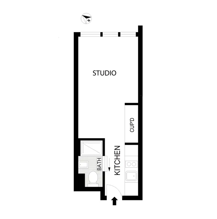 Floorplan of Homely apartment listing, 2509/181 A'Beckett Street, Melbourne VIC 3000