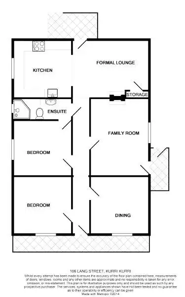 Floorplan of Homely house listing, 106 Lang Street, Kurri Kurri NSW 2327