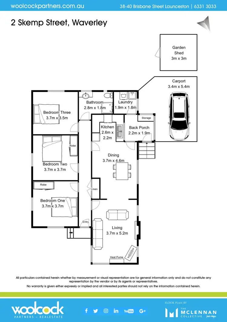 Floorplan of Homely house listing, 2 Skemp Street, Waverley TAS 7250