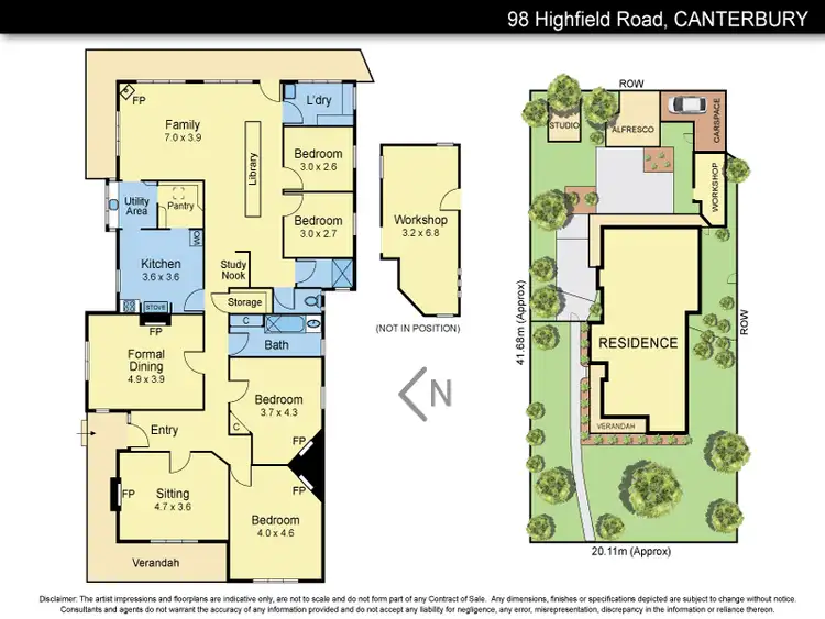 Floorplan of Homely house listing, 98 Highfield Road, Canterbury VIC 3126