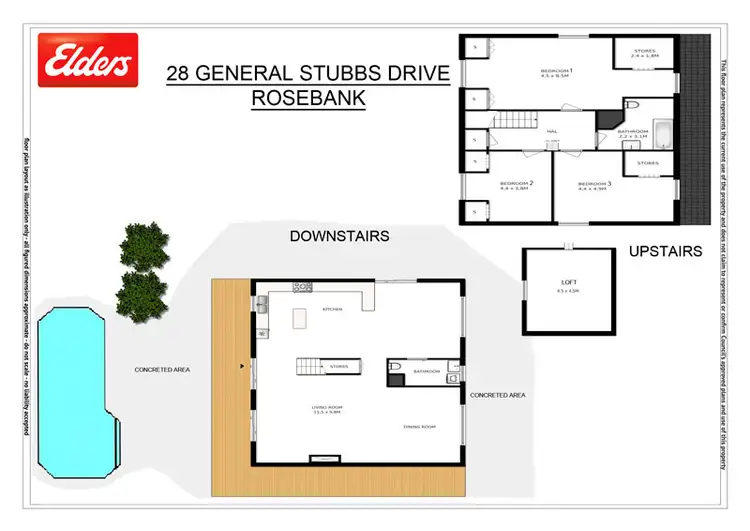Floorplan of Homely rural property listing, # 28 General Stubbs Drive, Rosebank NSW 2480