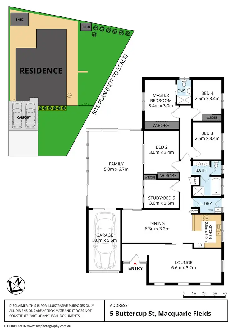 Floorplan of Homely house listing, 5 Buttercup Street, Macquarie Fields NSW 2564
