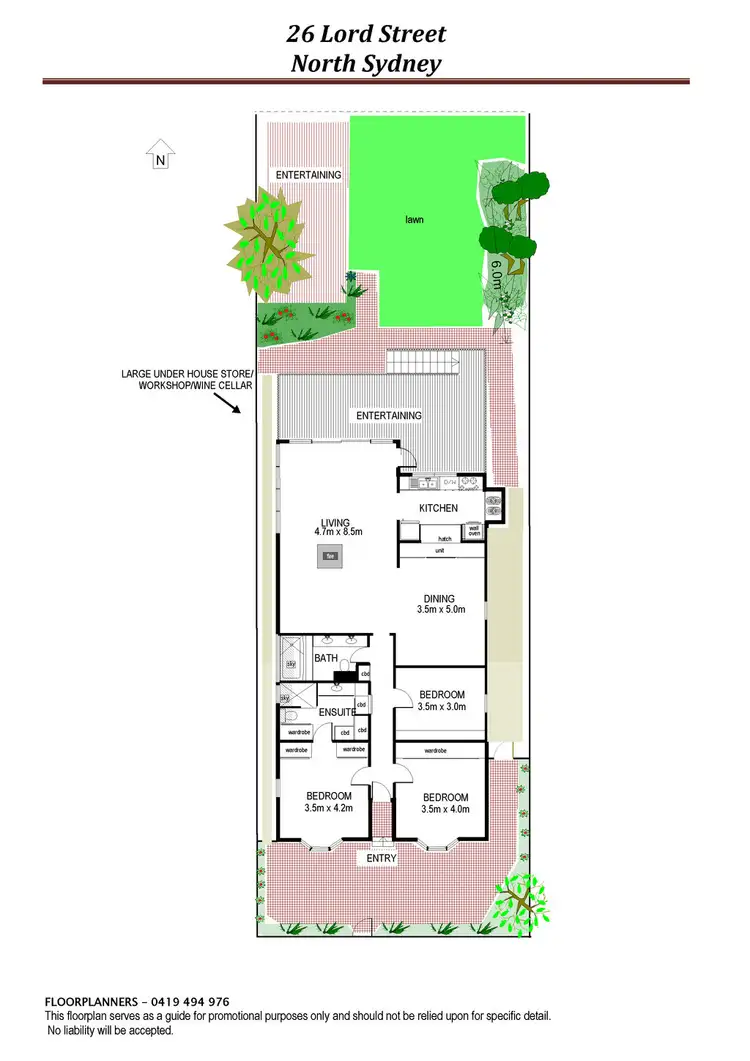 Floorplan of Homely house listing, 26 Lord Street, North Sydney NSW 2060