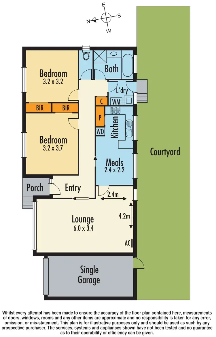 Floorplan of Homely unit listing, 2/26 Grant Street, Oakleigh VIC 3166