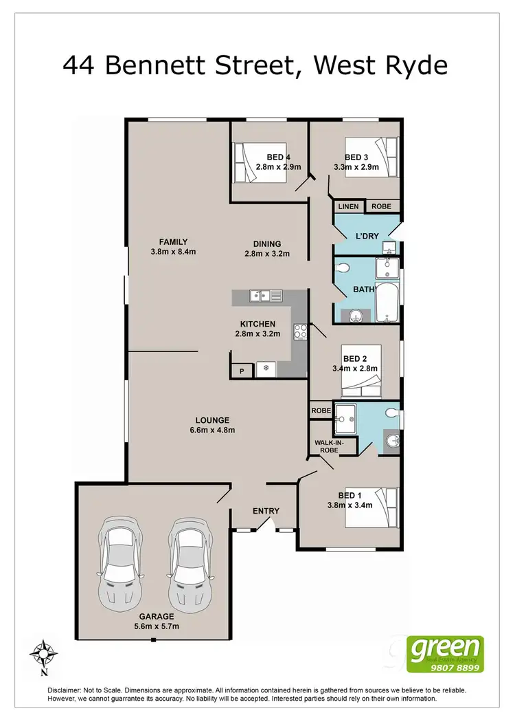 Floorplan of Homely house listing, 44 Bennett Street, West Ryde NSW 2114