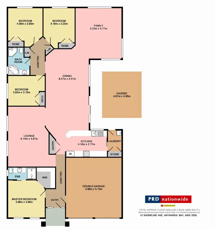 Floorplan of Homely house listing, 13 Shoreline Avenue, Haywards Bay NSW 2530
