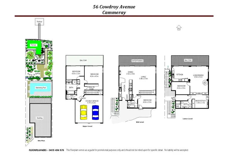 Floorplan of Homely house listing, 56 Cowdroy Avenue, Cammeray NSW 2062