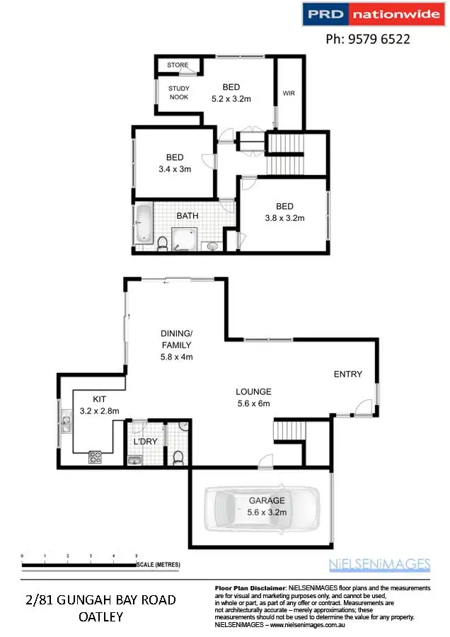 Floorplan of Homely townhouse listing, 2/81 Gungah Bay Road, Oatley NSW 2223