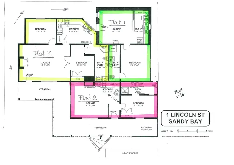 Floorplan of Homely house listing, 1 Lincoln Street, Sandy Bay TAS 7005