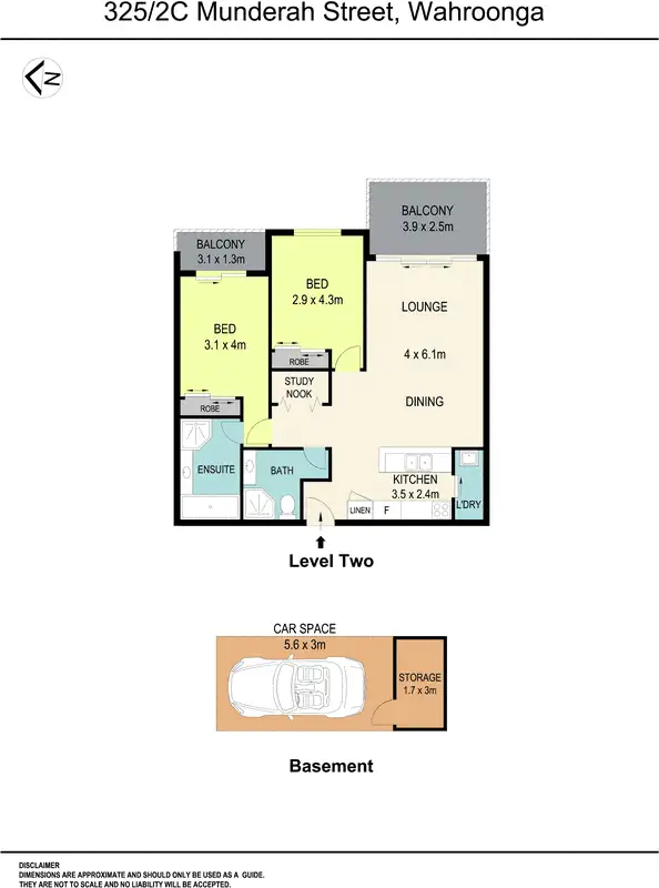 Floorplan of Homely apartment listing, 325/2c Munderah Street, Wahroonga NSW 2076