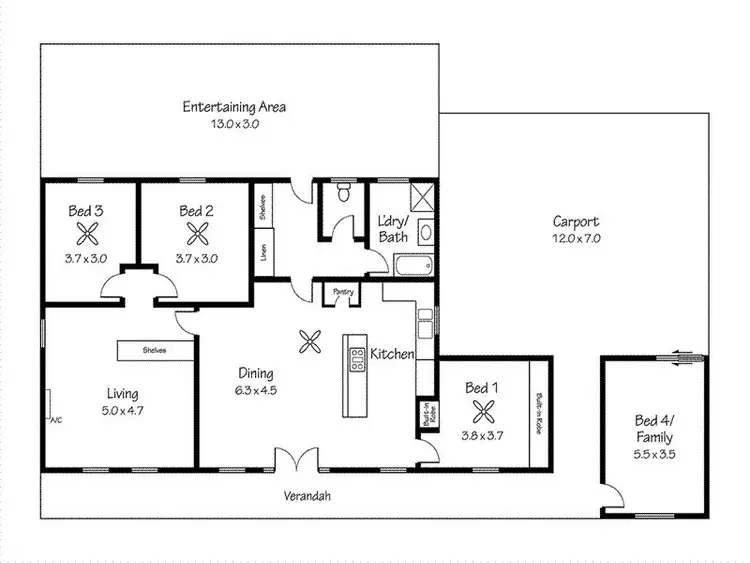 Floorplan of Homely house listing, 4138 Old Princes Hwy, Murray Bridge SA 5253