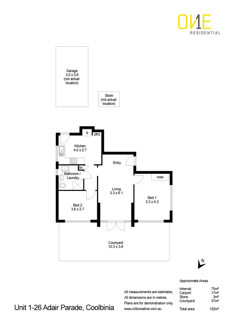 Floorplan of Homely apartment listing, 1/26 Adair Parade, Coolbinia WA 6050