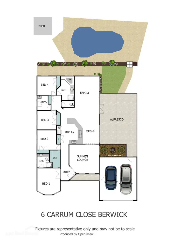 Floorplan of Homely house listing, 6 Carrum Close, Berwick VIC 3806