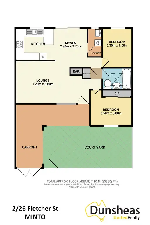 Floorplan of Homely house listing, 2/26 Fletcher Street, Minto NSW 2566
