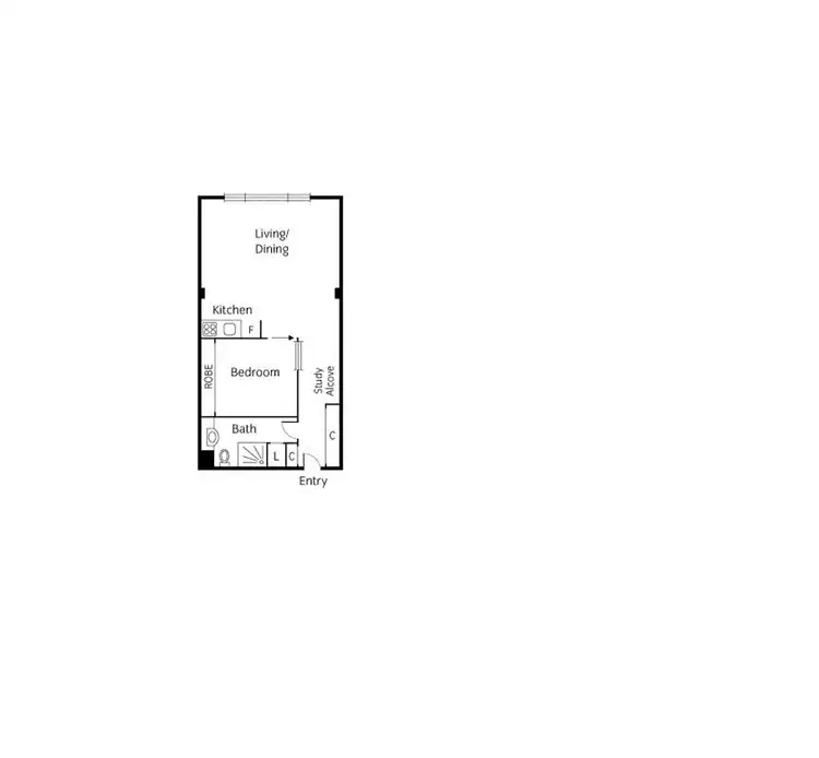 Floorplan of Homely apartment listing, 102/422 Collins Street, Melbourne VIC 3000