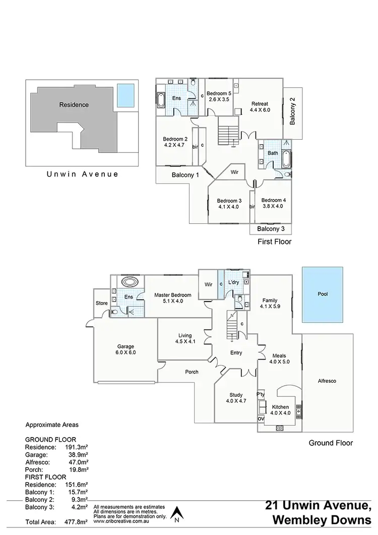 Floorplan of Homely house listing, 21 Unwin Avenue, Wembley Downs WA 6019