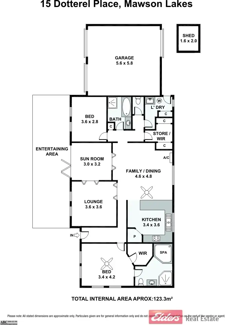 Floorplan of Homely house listing, 15 Dotterel Place, Mawson Lakes SA 5095