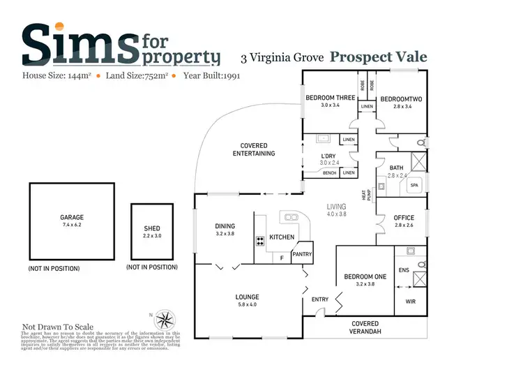 Floorplan of Homely house listing, 3 Virginia Grove, Prospect Vale TAS 7250
