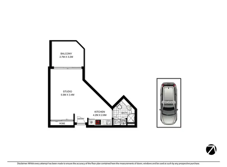 Floorplan of Homely apartment listing, 209/2B Help Street, Chatswood NSW 2067