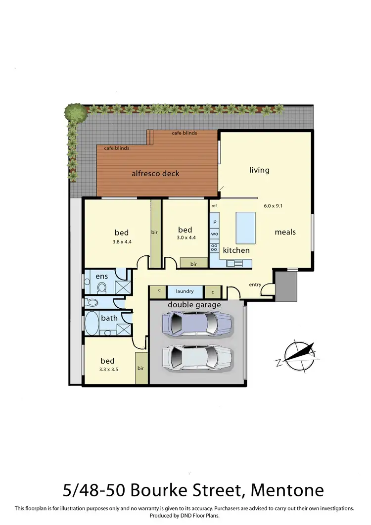Floorplan of Homely townhouse listing, 5/48-50 Bourke Street, Mentone VIC 3194