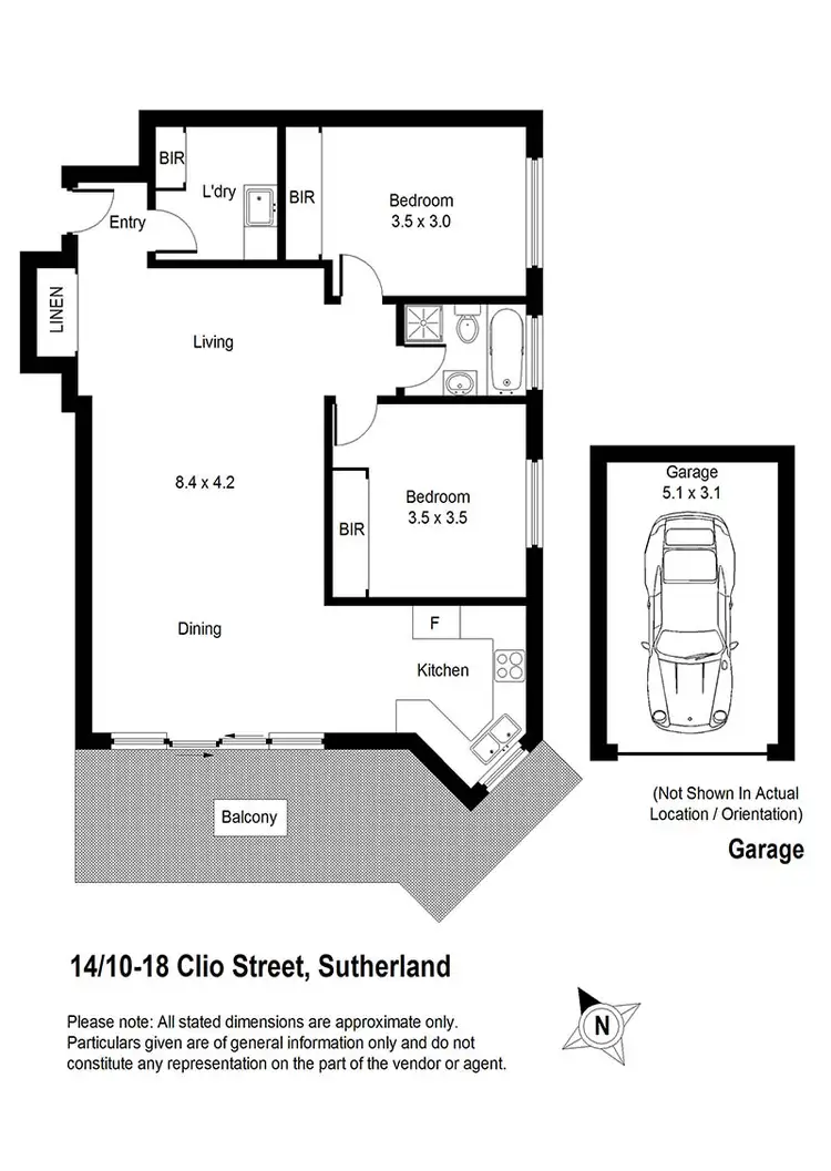 Floorplan of Homely unit listing, 14/10-18 Clio Street, Sutherland NSW 2232