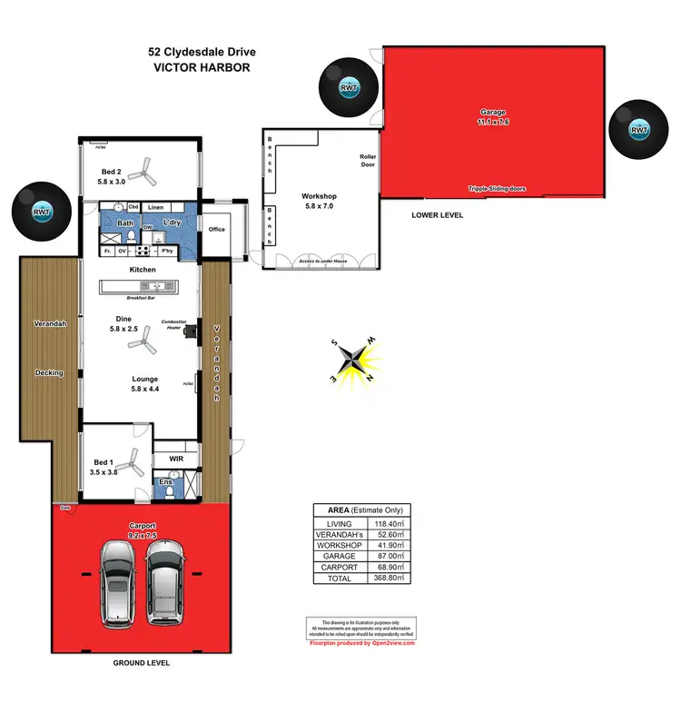 Floorplan of Homely house listing, 52 Clydesdale Drive, Victor Harbor SA 5211