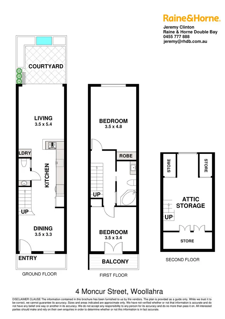 Floorplan of Homely house listing, 4 Moncur Street, Woollahra NSW 2025