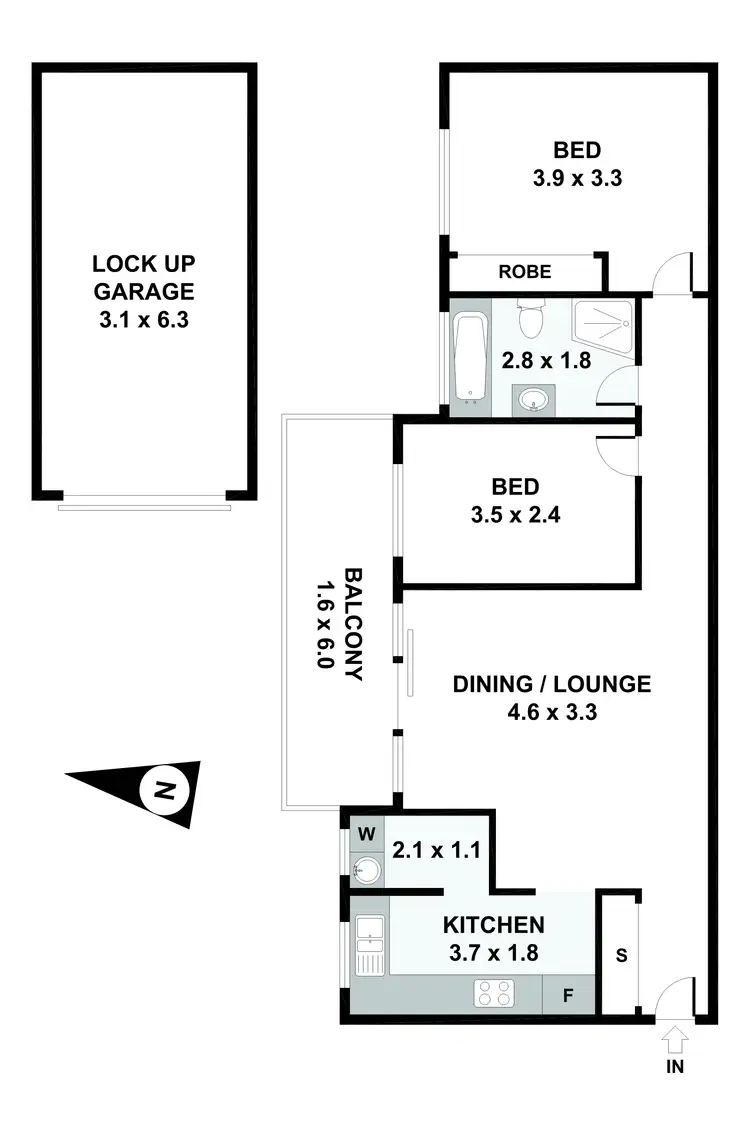Floorplan of Homely apartment listing, Address available on request